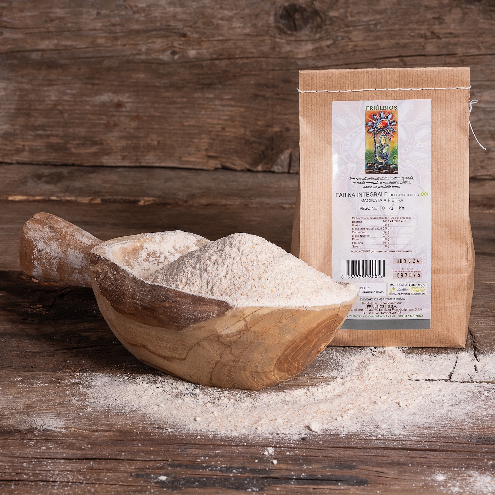 Farina integrale di grano tenero bio